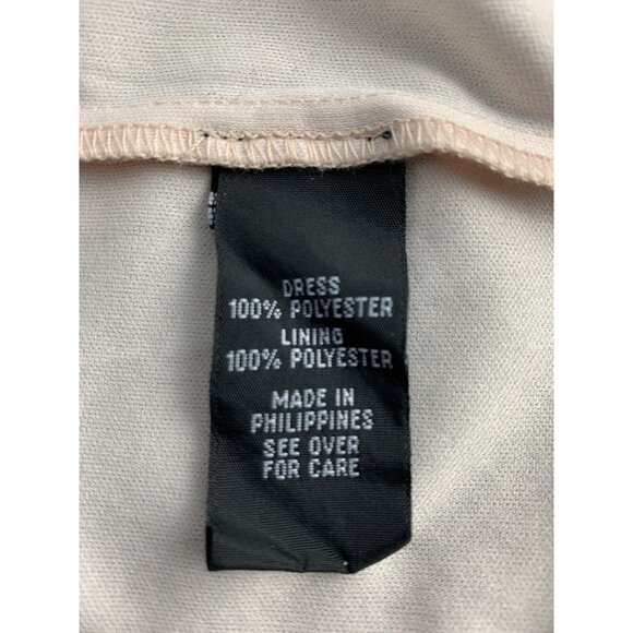 A. Byer Junior Sleeveless Black & Beige Zigzag Mesh Knee Length Dress Size 13 - Picture 10 of 10